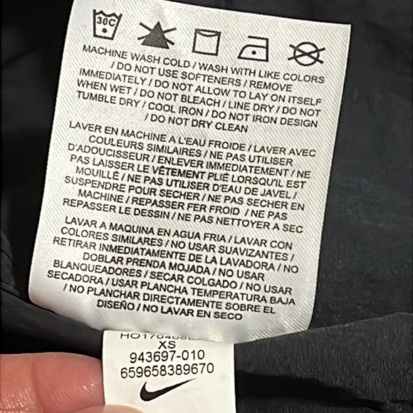 Nike Air Jumpsuit Womens XSmall Black One Piece Romper Flight Suit 943697 - Picture 14 of 14